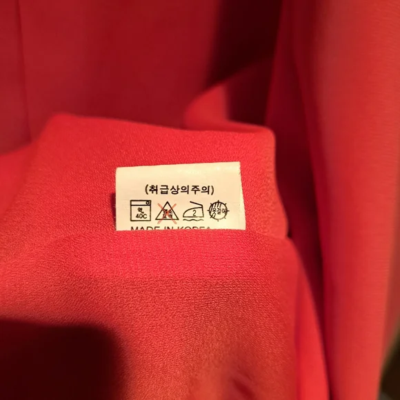 Salmon Pink Women's Blazer - Picture 4 of 5